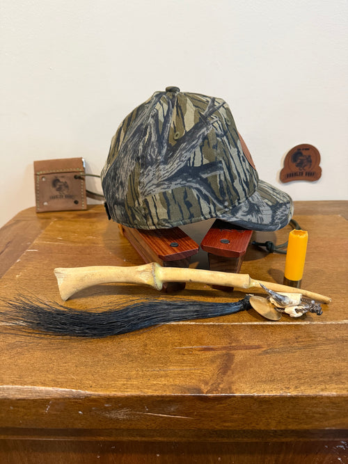 "The Timber Assassin" Mossy Oak Treestand Flexible Short Bill Traditional Bowhunter Hat