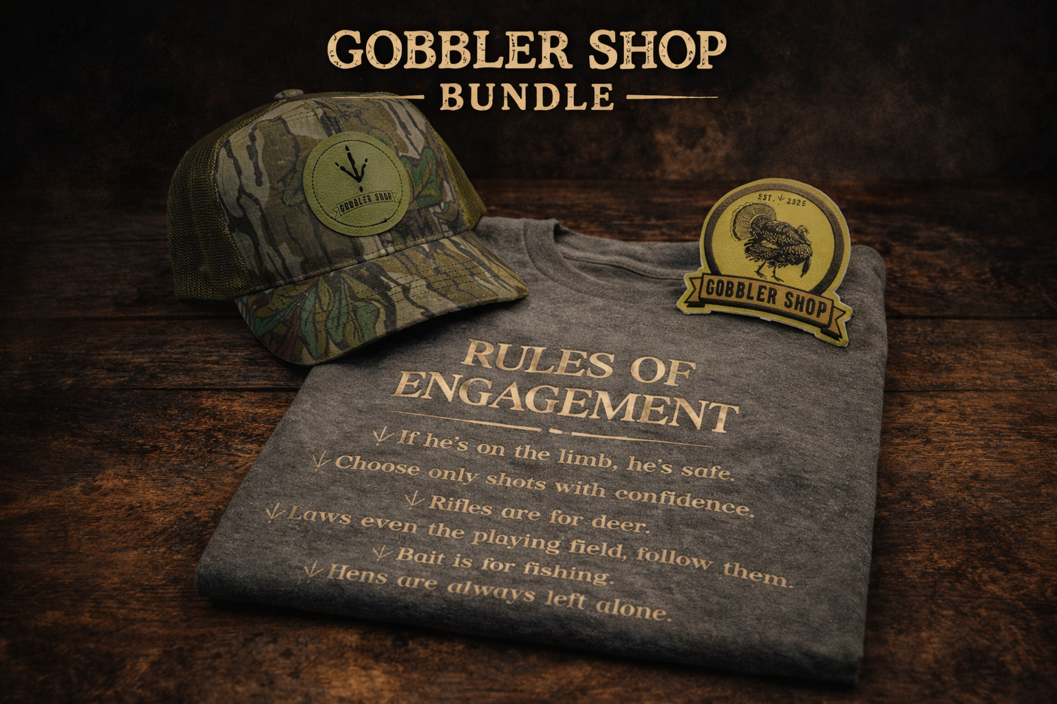 May Grind Short Bill, Rules of Engagement & Sticker