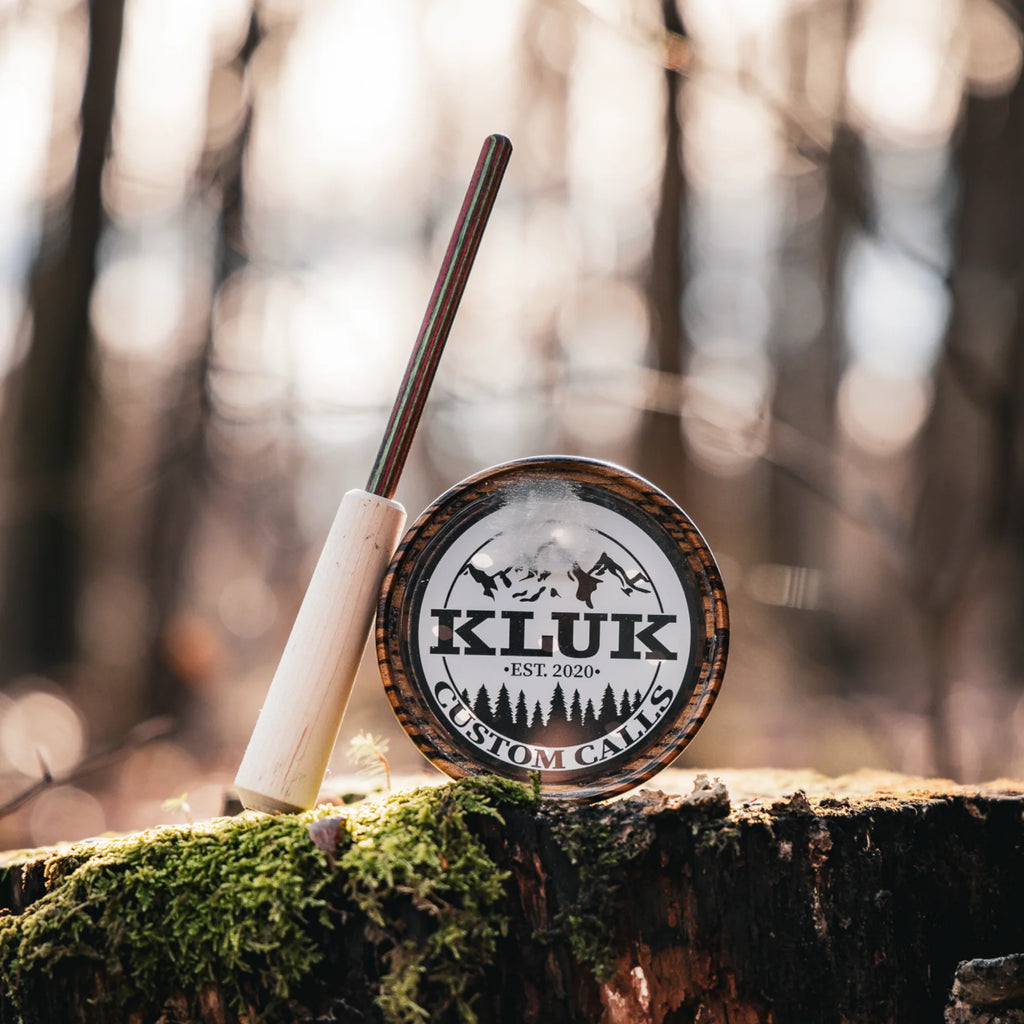 Kluk Custom Calls- Zebrawood & Glass Pot Call