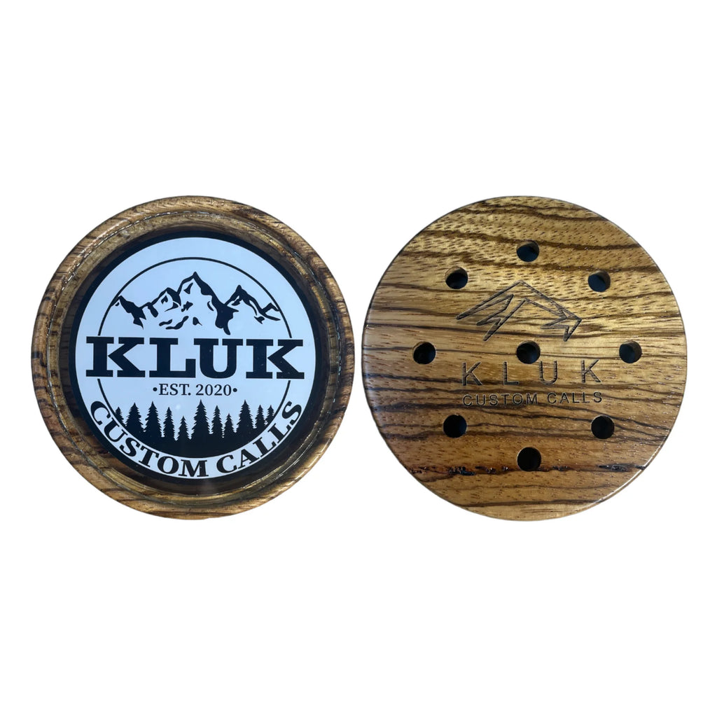 Kluk Custom Calls- Zebrawood & Glass Pot Call