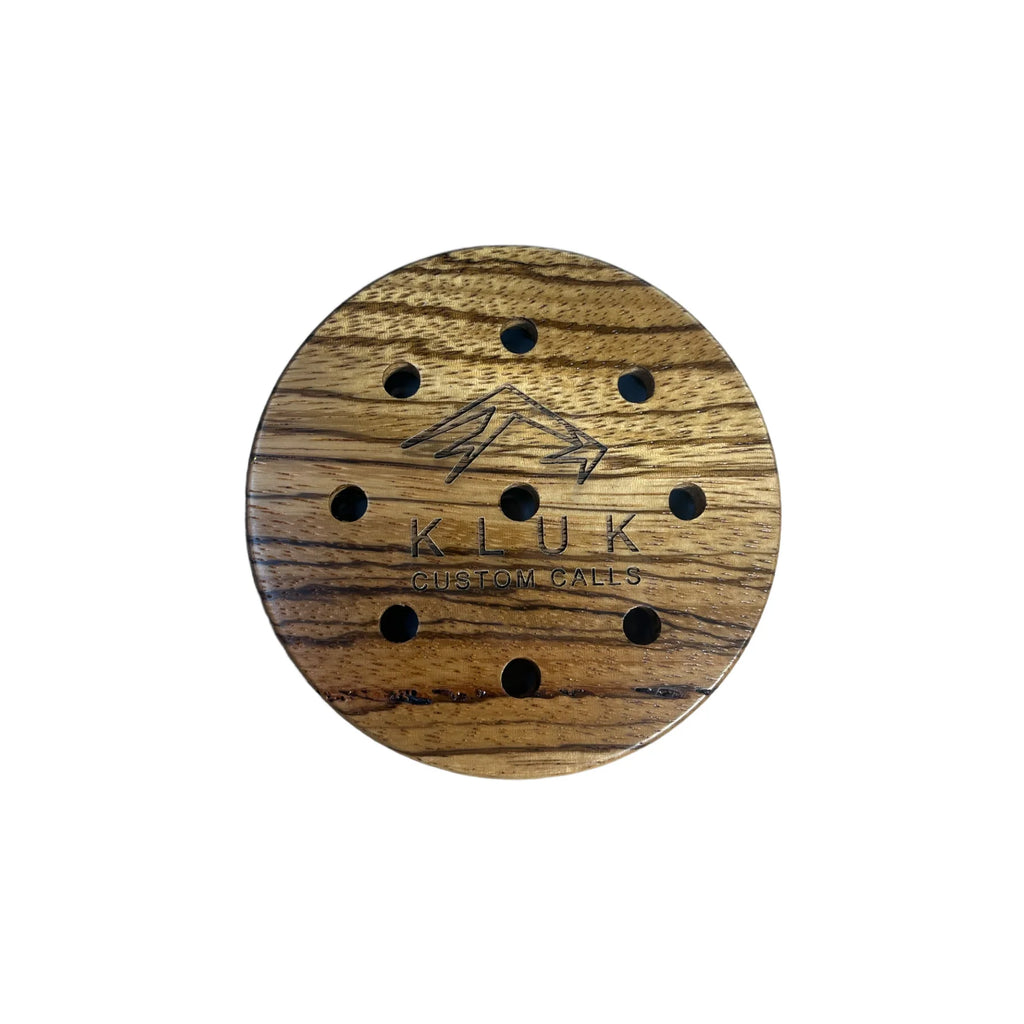 Kluk Custom Calls- Zebrawood & Glass Pot Call
